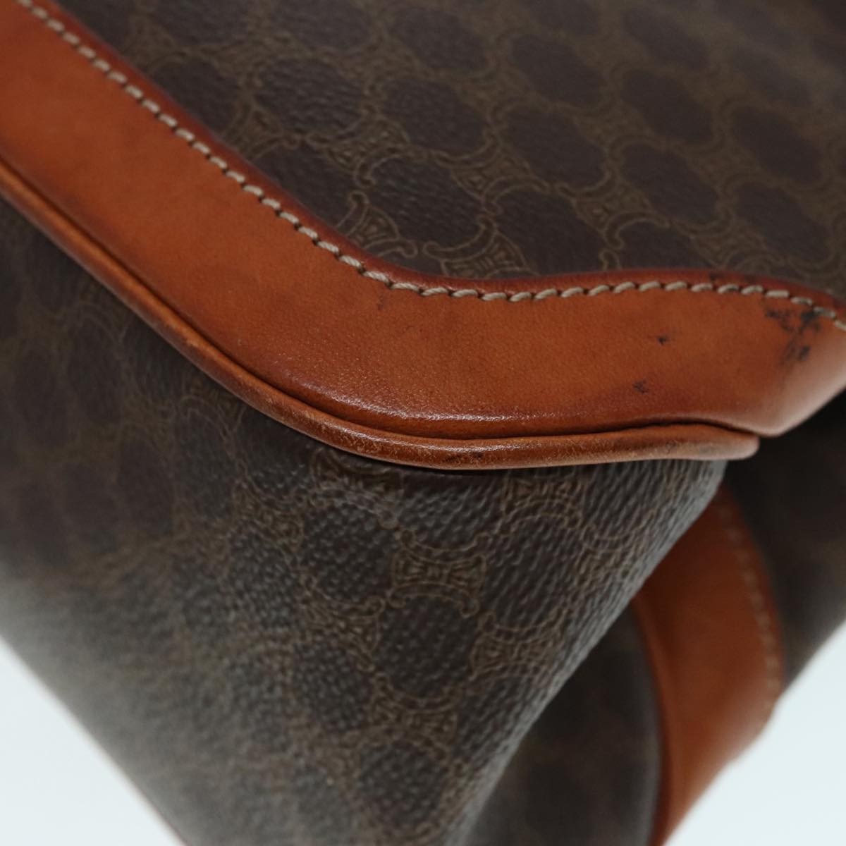 Celine Triomphe vintage handbag Macadam canvas, BROWN, CANVAS, Handbag