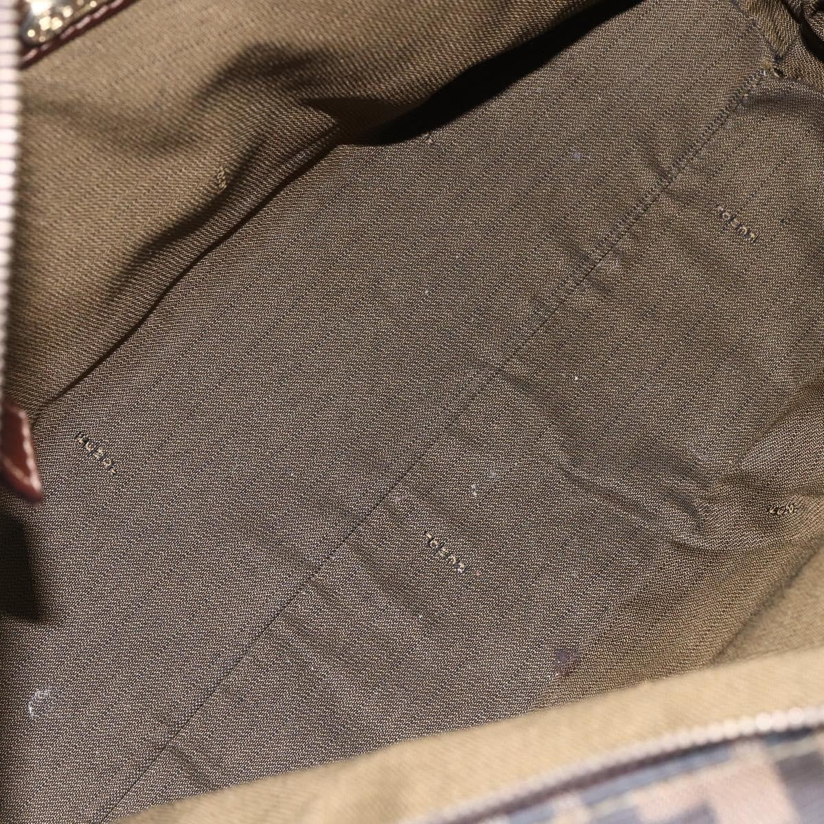 Fendi Vintage Convertible Satchel Zucca Canvas, BROWN, CANVAS, Handbag