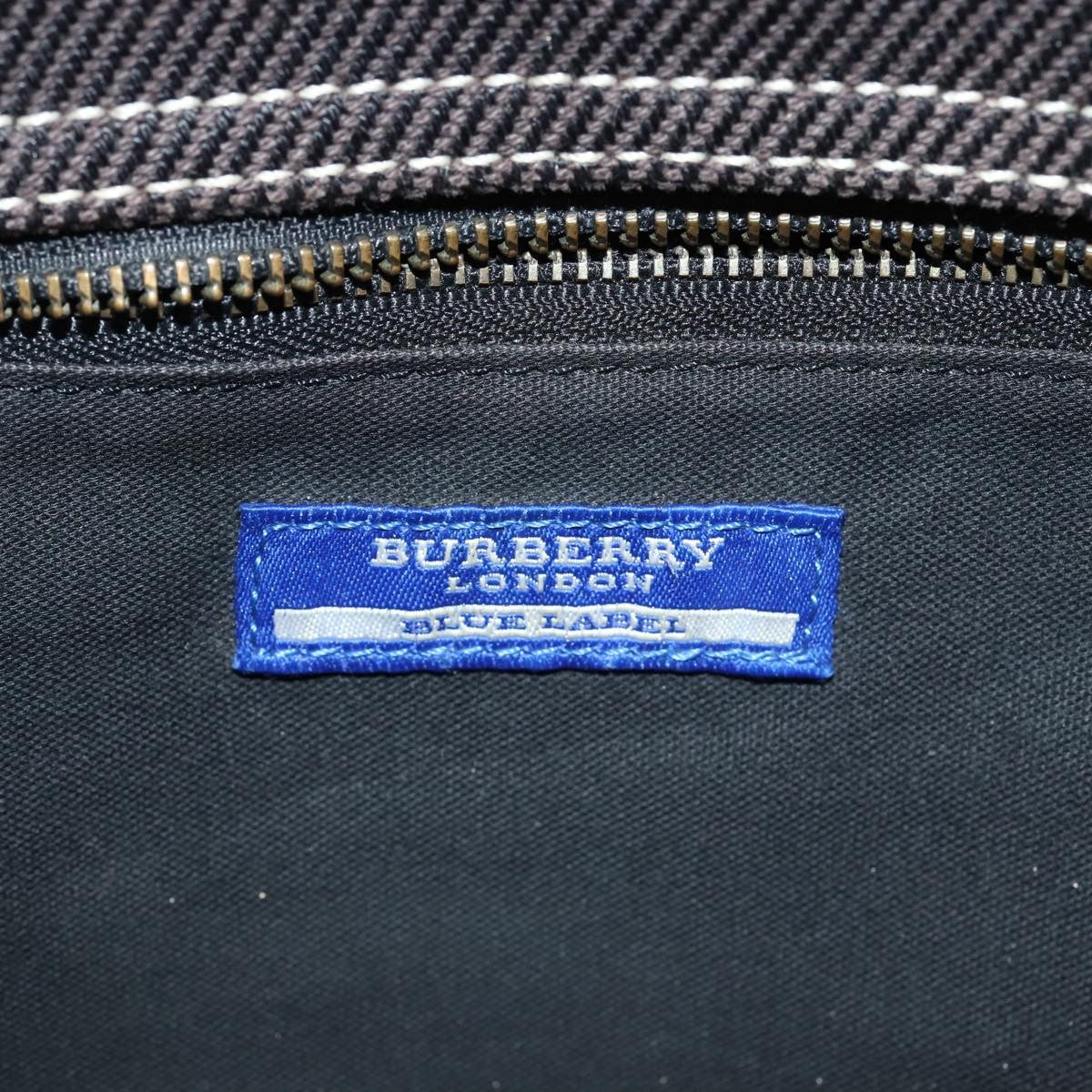 Burberry Nova Check Bowling Bag Canvas, BLACK, CANVAS, Travel bag