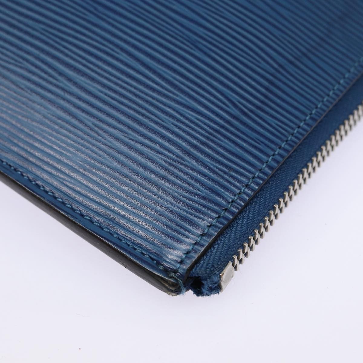 Louis Vuitton Pochette Jour Epi Leather, BLUE, LEATHER, Clutche & pouche