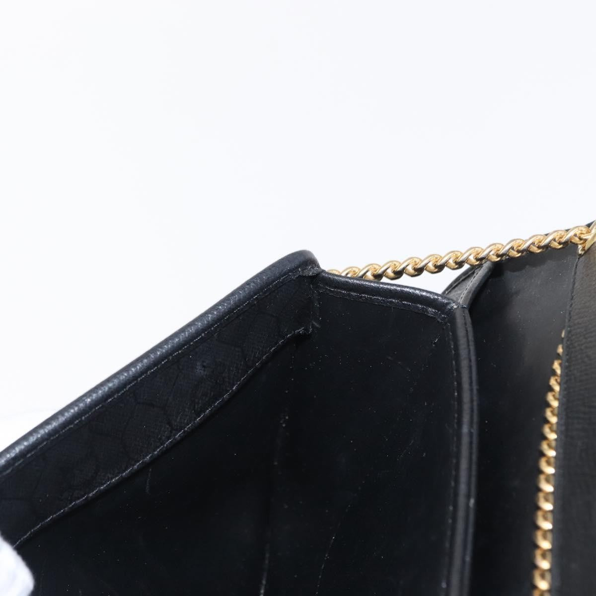 Christian Dior Vintage Shoulder Bag Leather, Black, Leather, Shoulder Bag