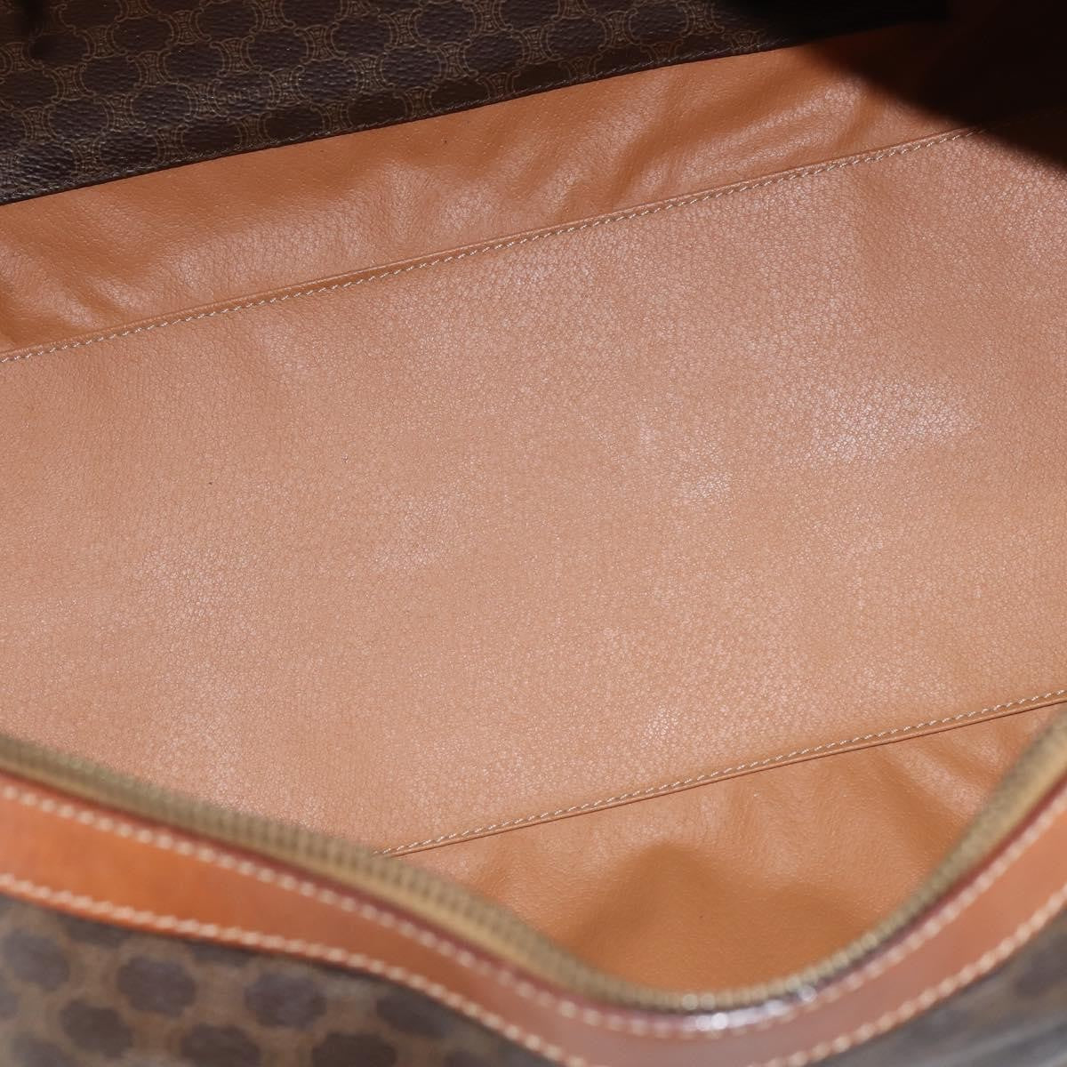 Celine Vintage Boston Bag Macadam Coated Canvas, BROWN, CANVAS, Travel bag