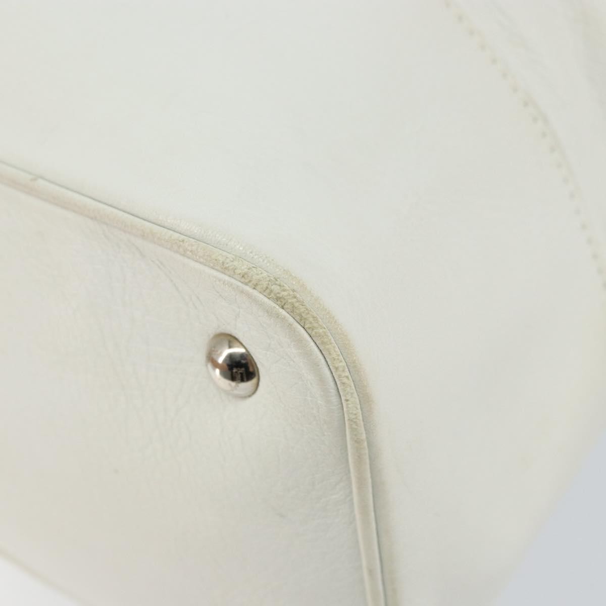 Salvatore Ferragamo Vala tote Leather, WHITE, LEATHER, Tote bag