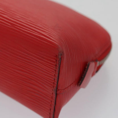 Louis Vuitton Cosmetic Pouch Epi Leather, RED, LEATHER, Clutche & pouche