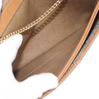 Christian Dior Vintage Honeycomb chain Canvas, BEIGE, CANVAS, Shoulder bag