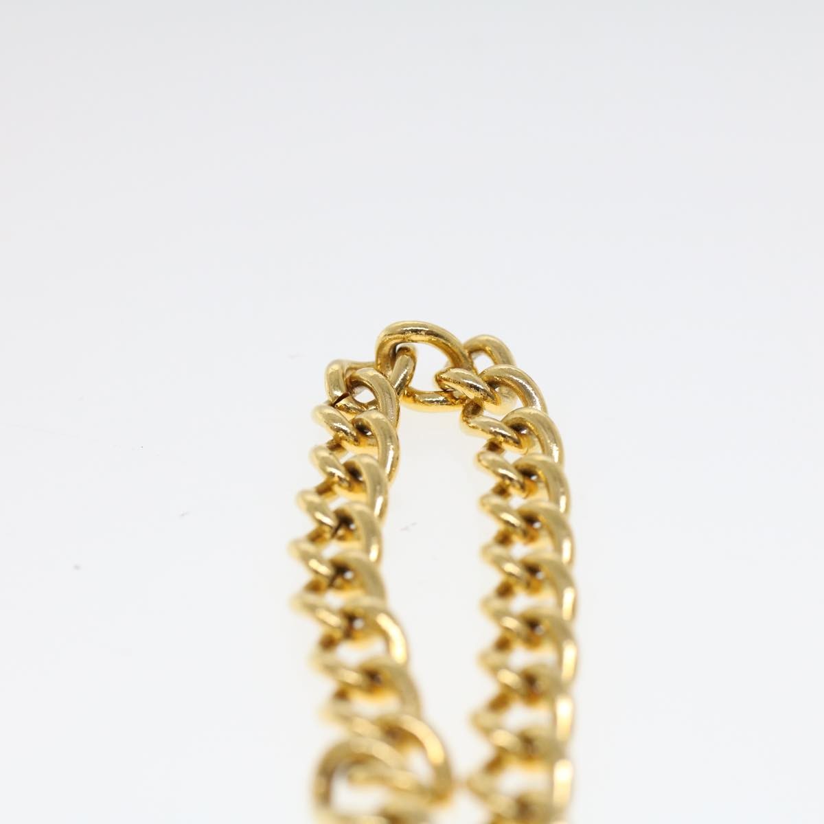 Salvatore Ferragamo Vintage Gancini Chain Shoulder Bag Leather, GOLD, LEATHER, Shoulder bag