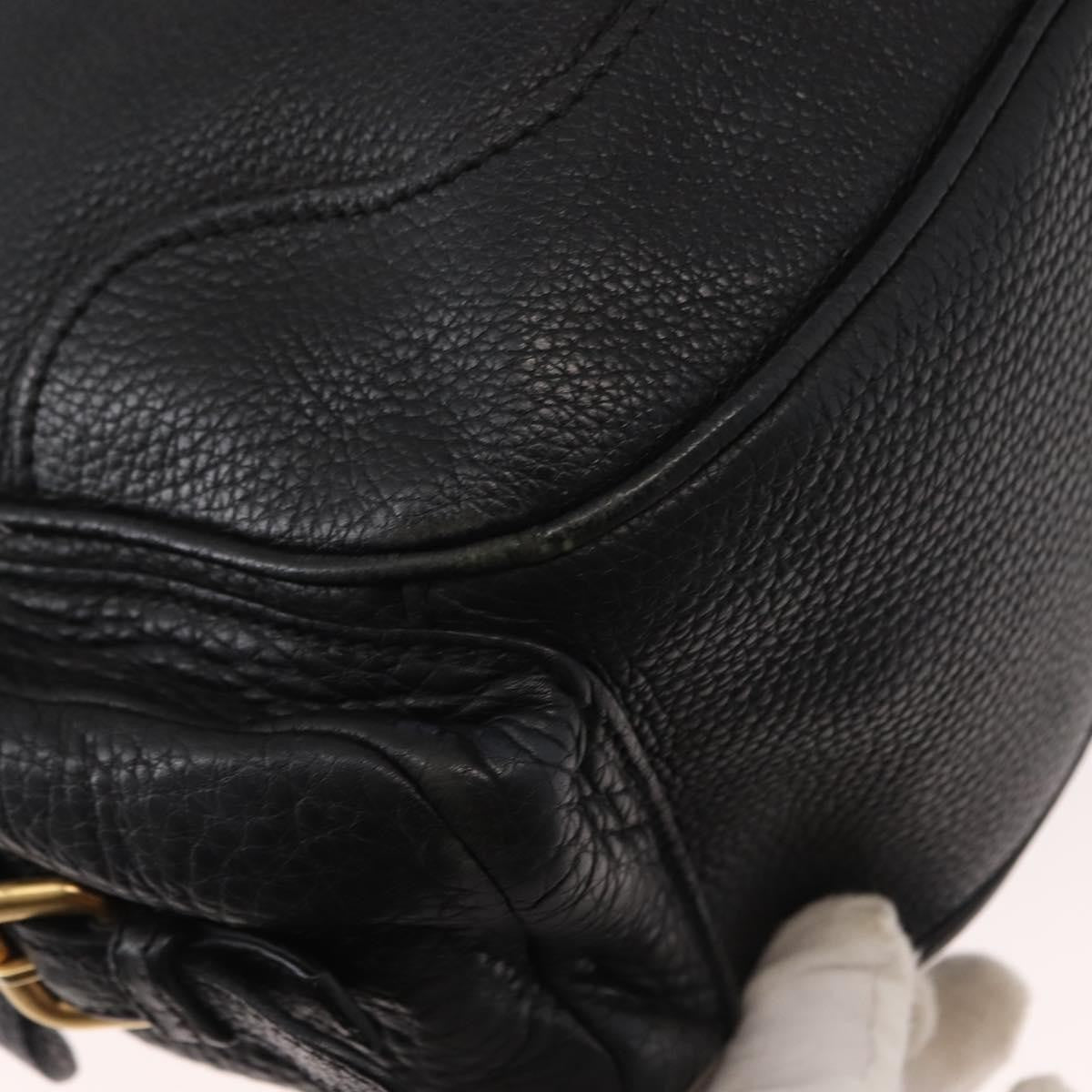 Prada Side Pocket Hobo Vitello Daino, BLACK, LEATHER, Shoulder bag