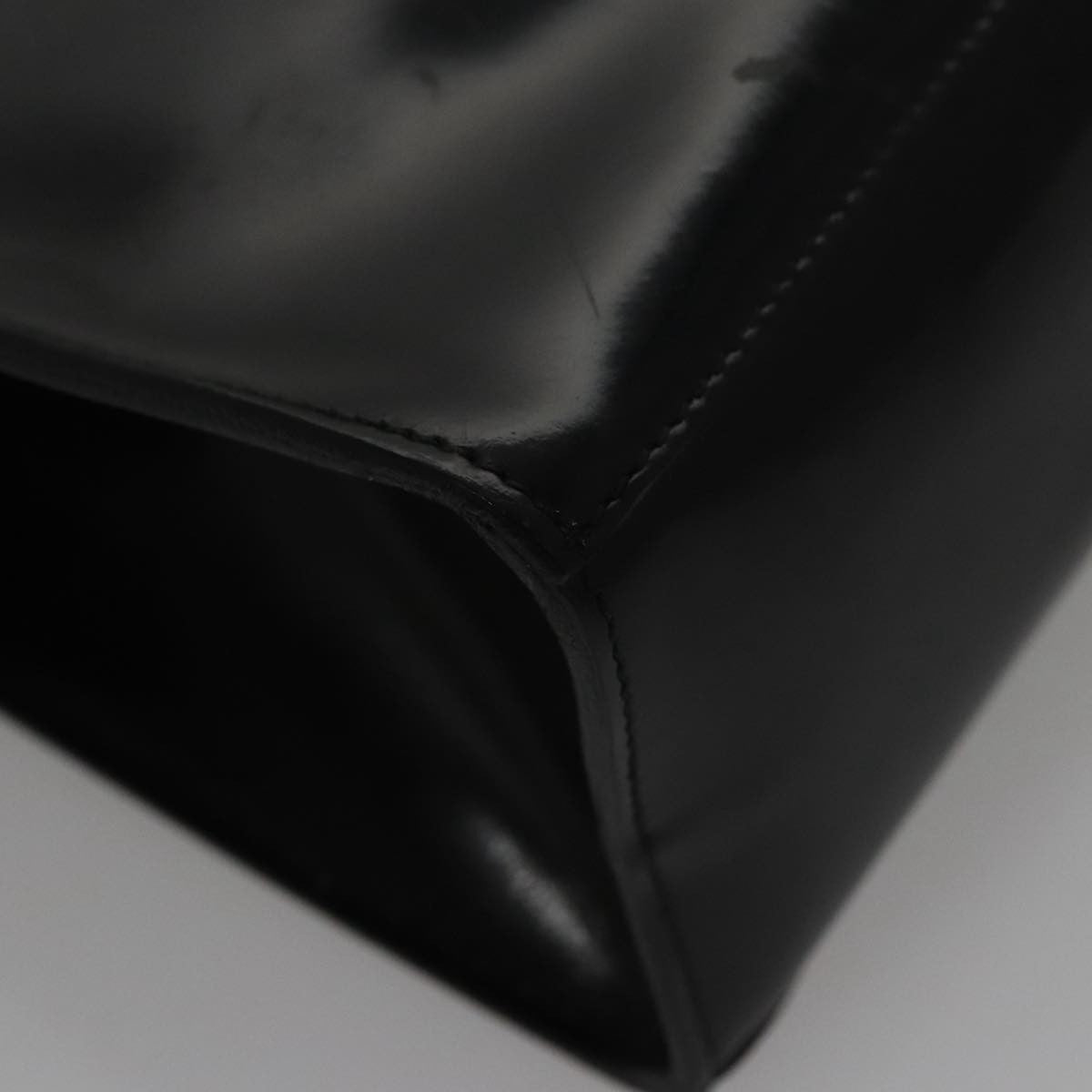 Salvatore Ferragamo Gancini Wristlet Clutch Leather, BLACK, EMERALD, Clutche & pouche