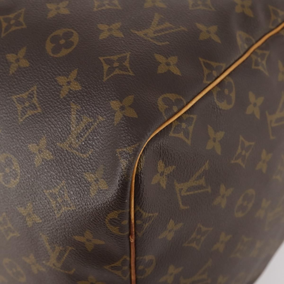 Louis Vuitton Keepall Bag Monogram Canvas, BROWN, CANVAS, Travel bag