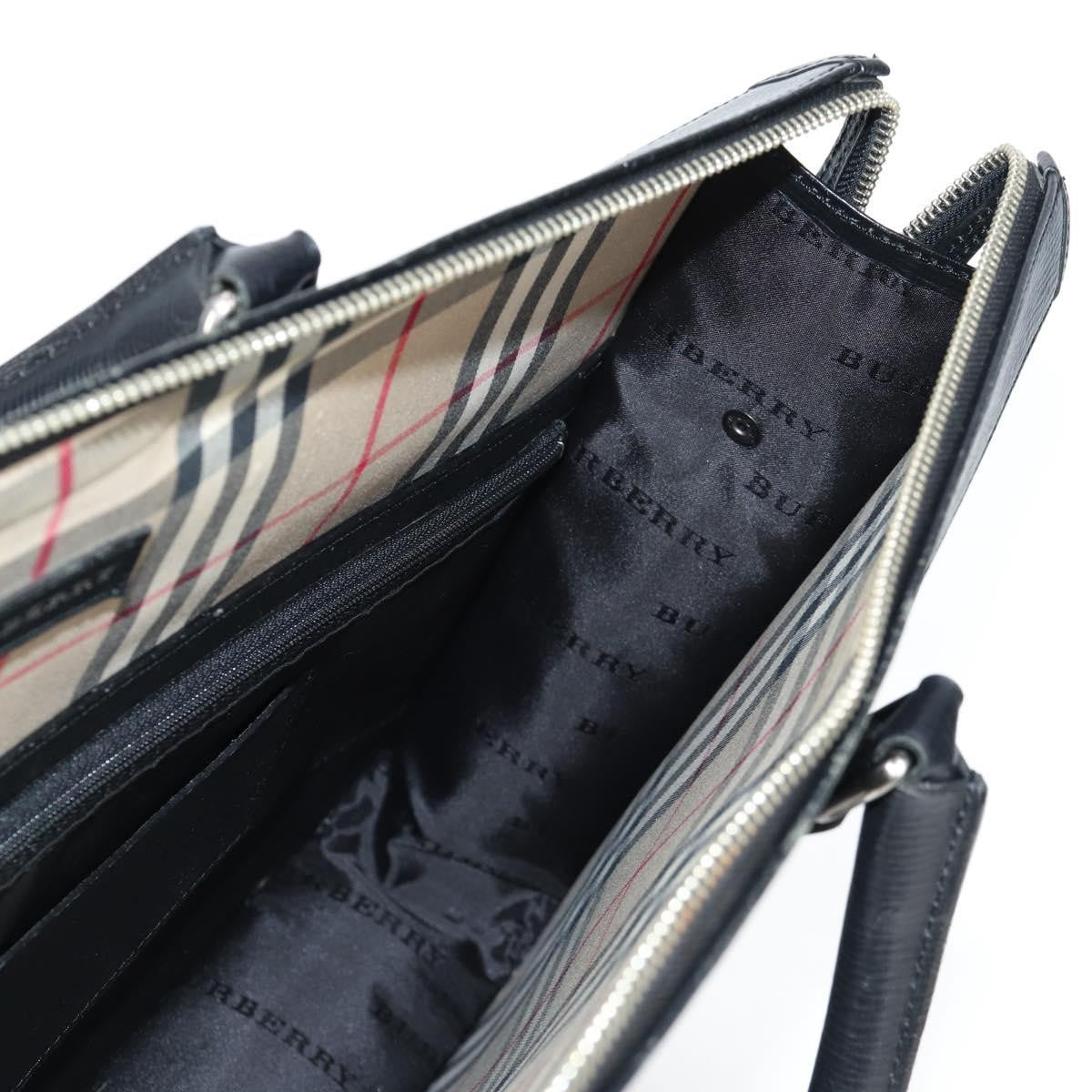 Burberry Briefcase Leather, BLACK, LEATHER, Briefcase