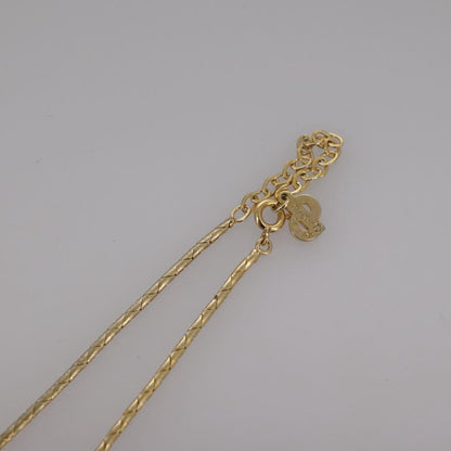 Christian Dior Vintage CD Jumbo chain necklace Metal, GOLD, METAL, Necklace