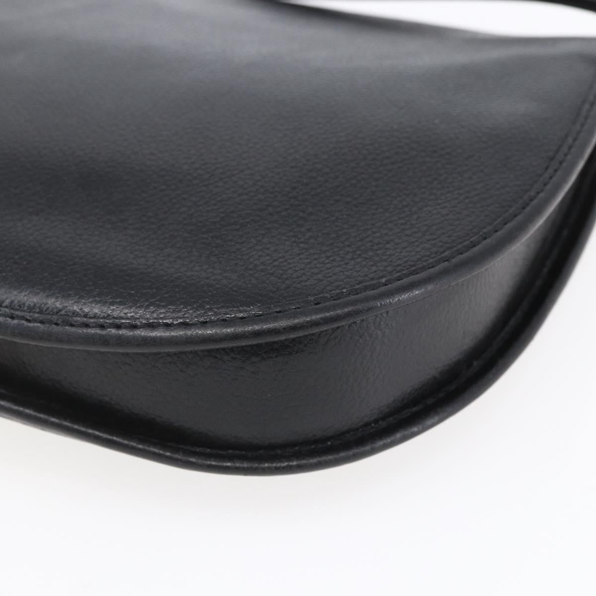 Saint Laurent Vintage Shoulder Bag Leather, BLACK, LEATHER, Shoulder bag