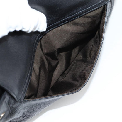 Bvlgari Chandra Top Handle Bag Leather, BLACK, LEATHER, Shoulder bag