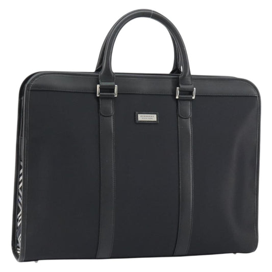 Burberry Black Label Business Bag Nylon, Black, Nylon, Handbag
