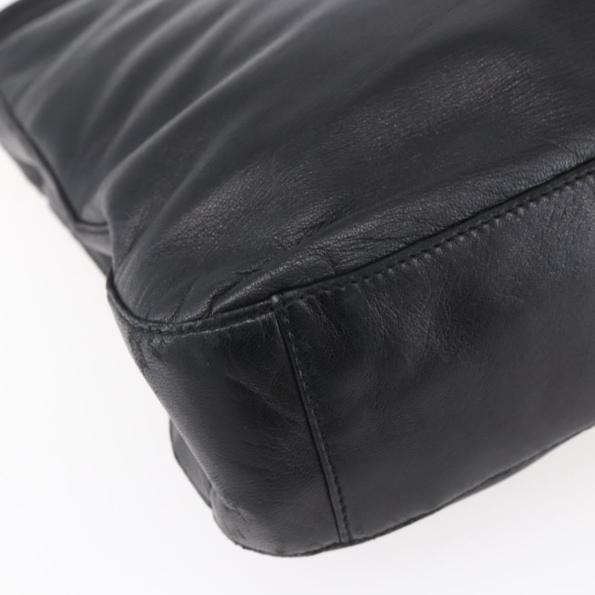 Loewe Anagram Shoulder Bag Leather, BLACK, LEATHER, Shoulder bag