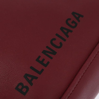 Balenciaga Triangle Duffle Bag Leather, RED, LEATHER, Handbag