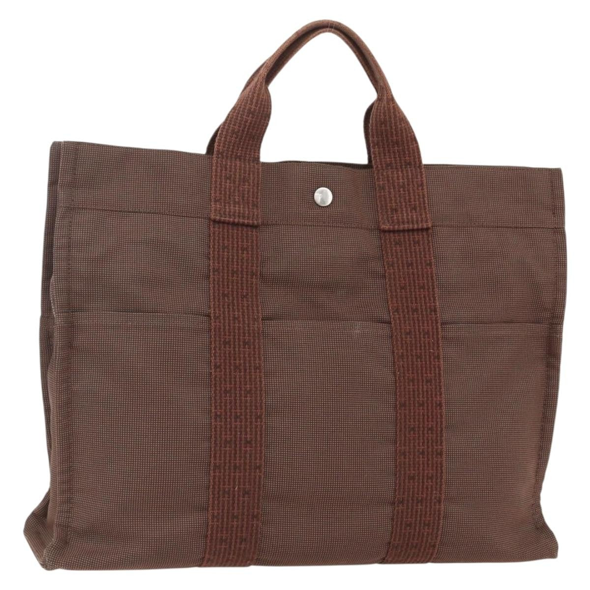 Hermes Fourre-tout Herline Fourre-tout Herline, BROWN, CANVAS, Tote bag