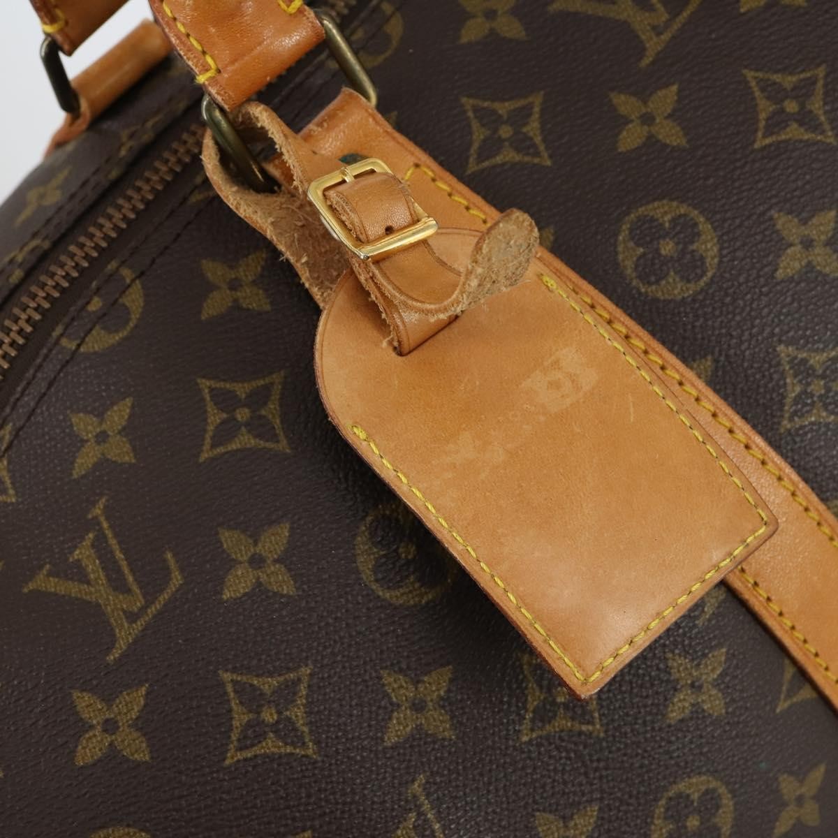 Louis Vuitton Keepall Bag Monogram Canvas, BROWN, CANVAS, Travel bag