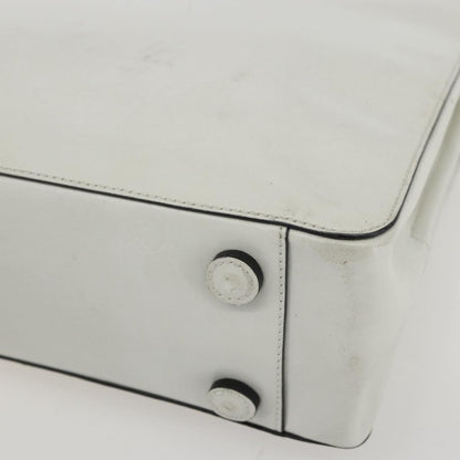 Prada Vintage Handbag Leather, WHITE, LEATHER, Handbag