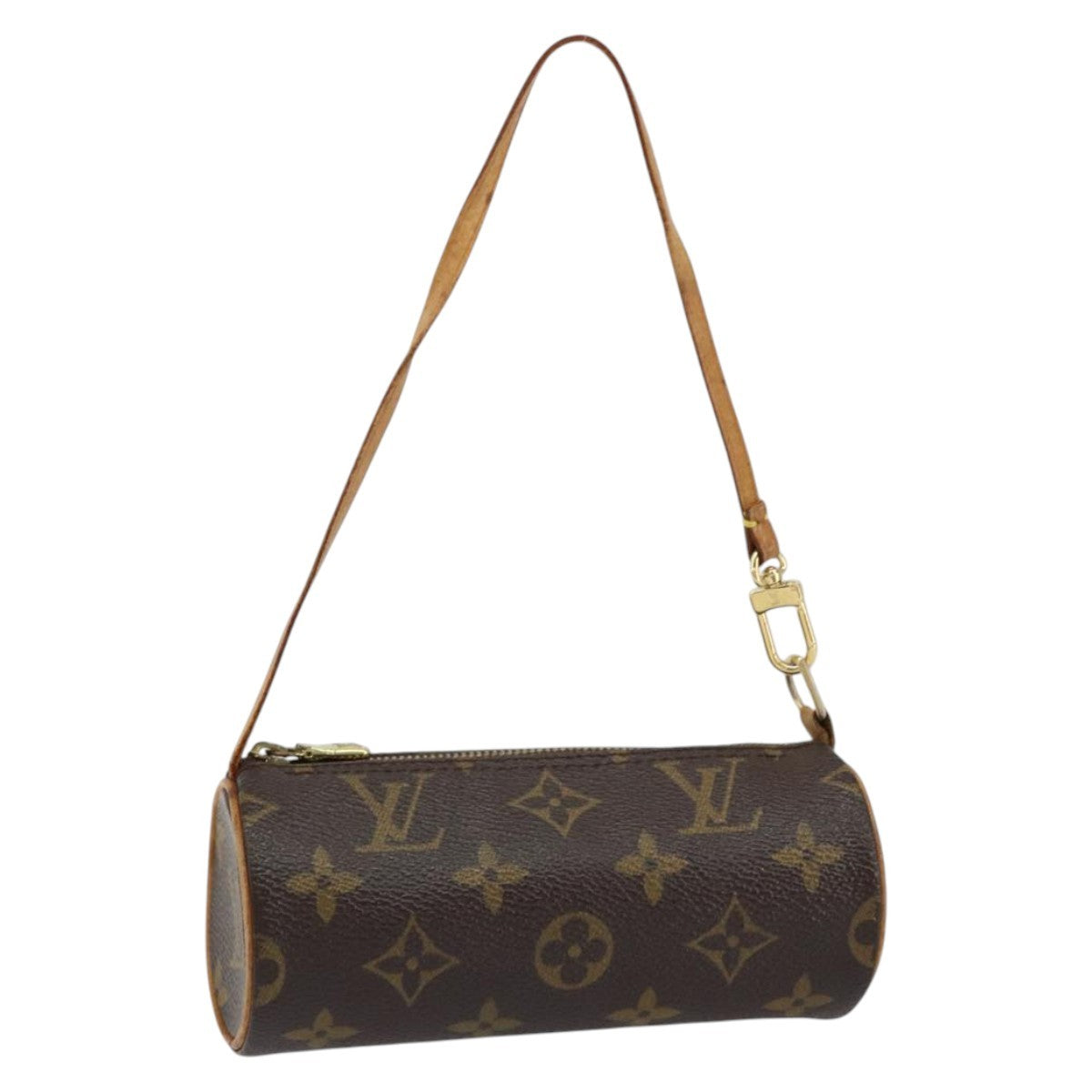 Louis Vuitton Papillon Pochette Monogram Canvas, BROWN, CANVAS, Clutche & pouche