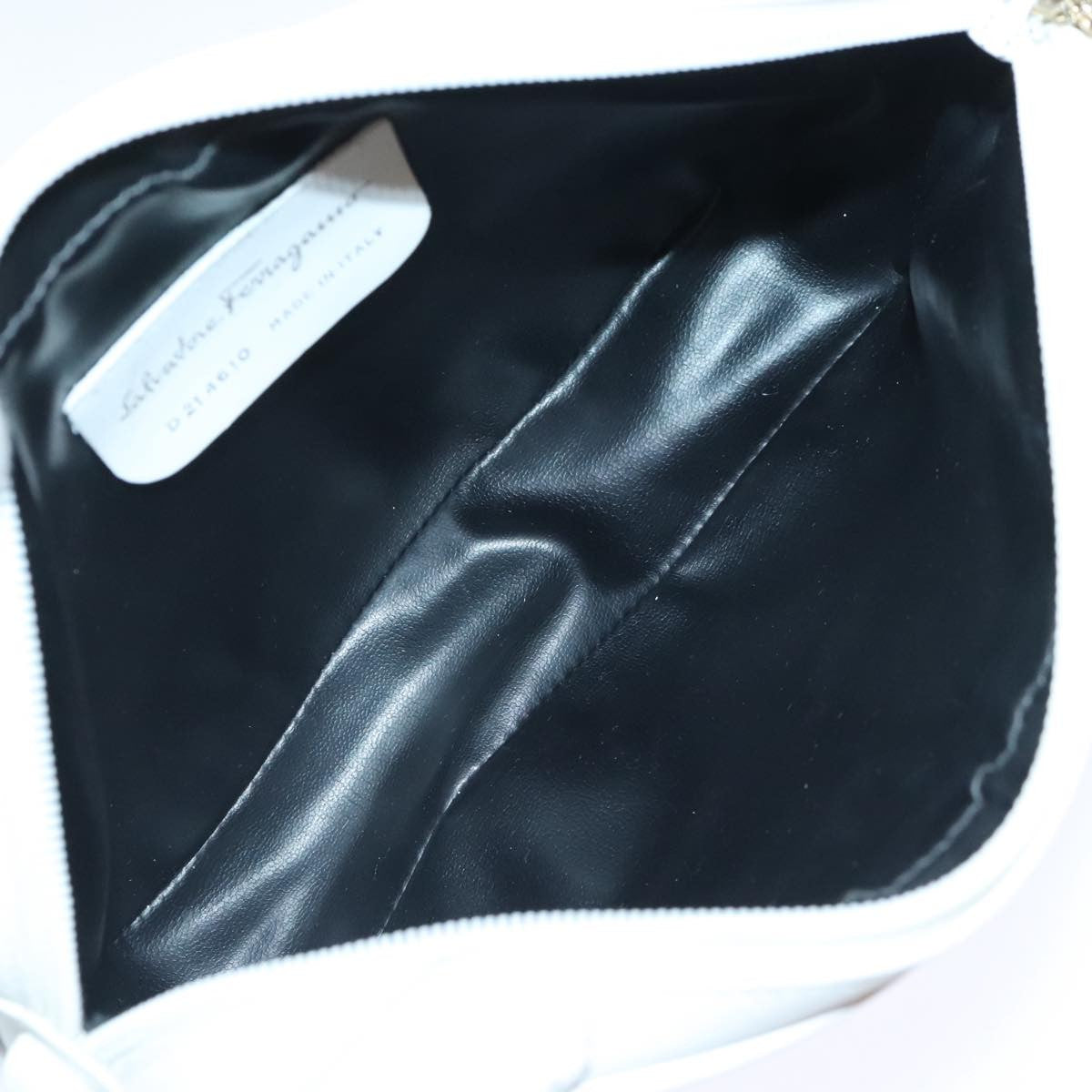 Salvatore Ferragamo Gancini Crossbody Bag Leather, GOLD, LEATHER, Shoulder bag