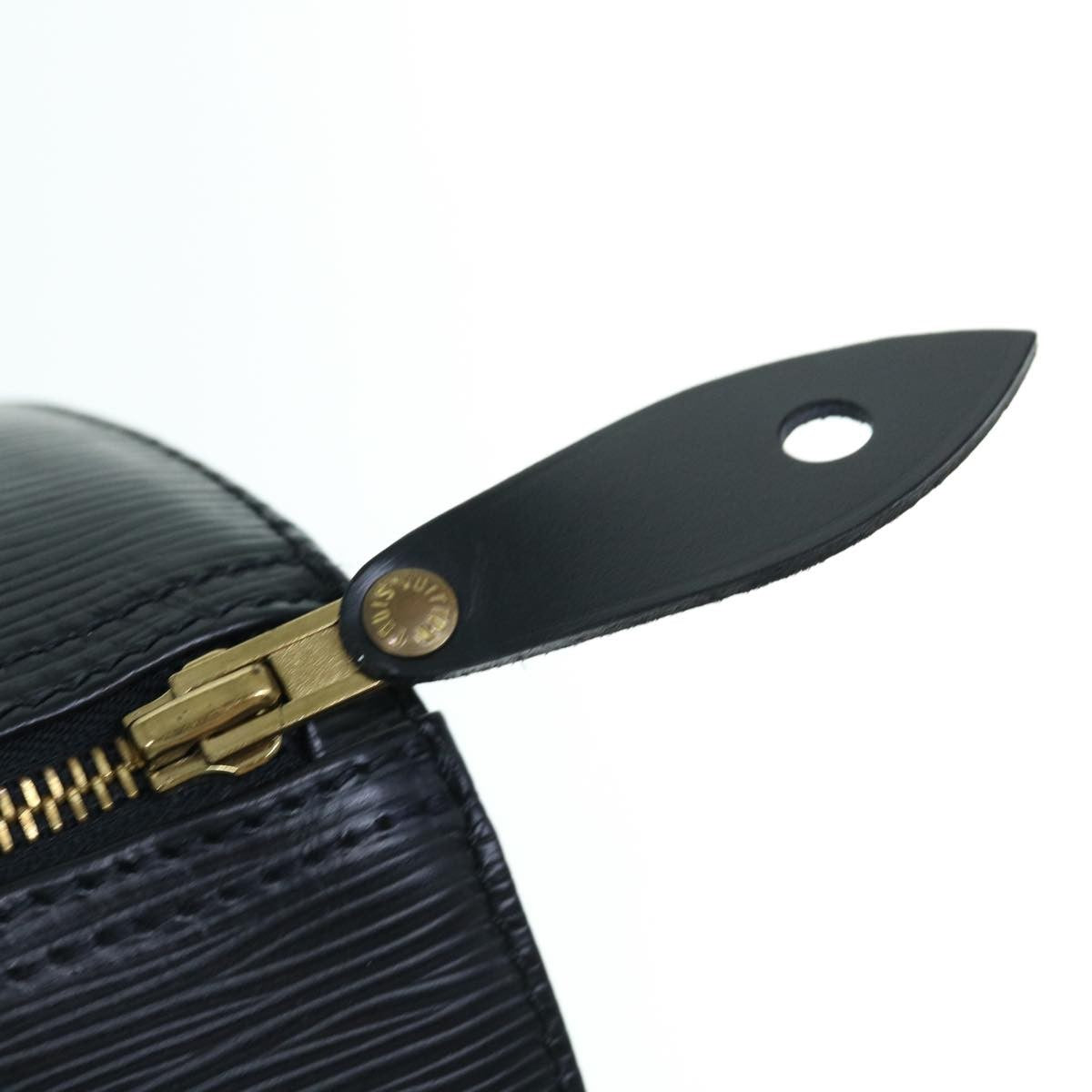 Louis Vuitton Speedy Handbag Epi Leather, BLACK, LEATHER, Handbag