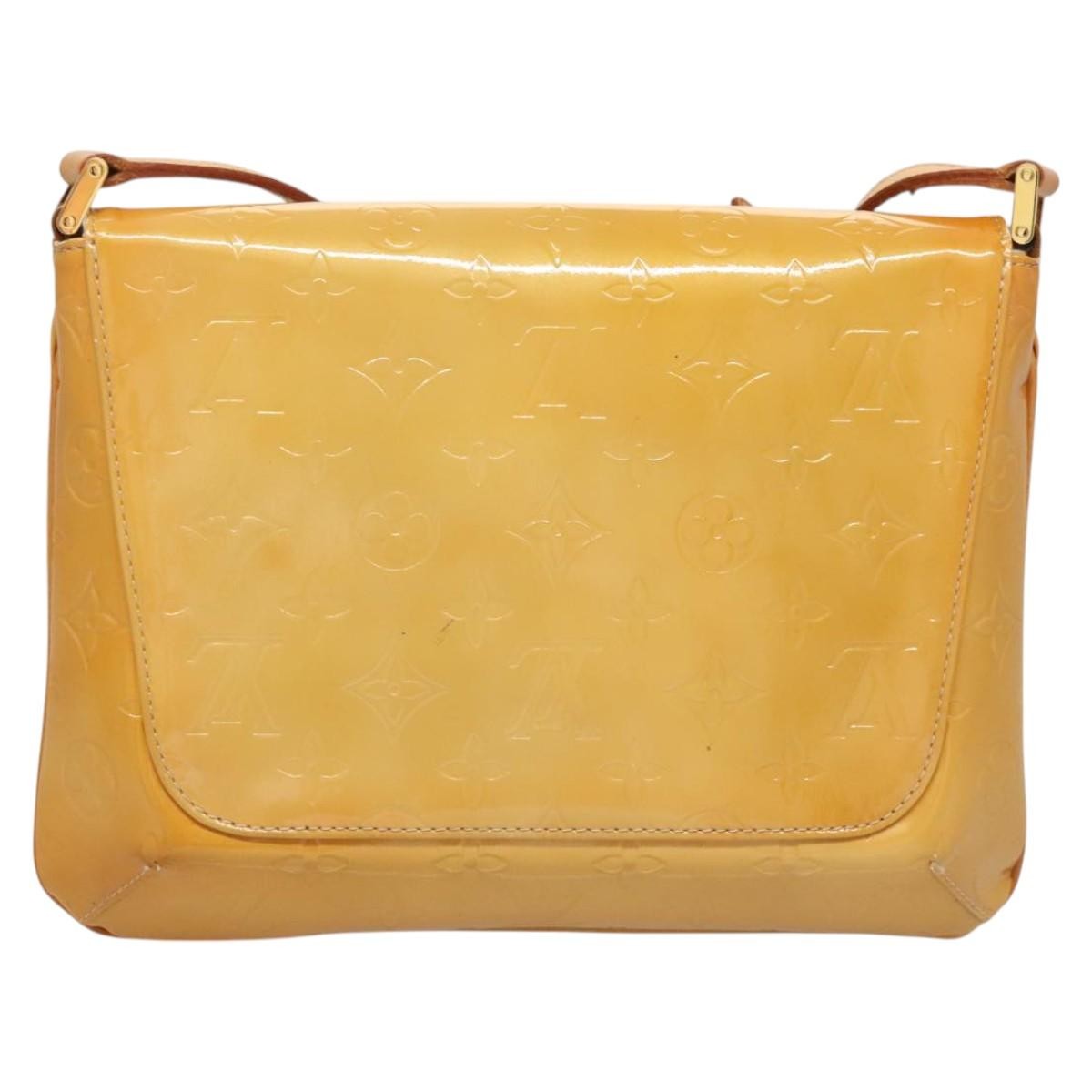 Louis Vuitton Thompson Street Handbag Monogram Vernis, BEIGE, PATENT_LEATHER, Handbag