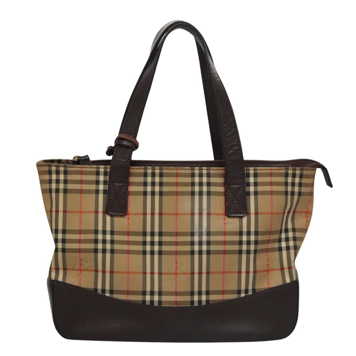 Burberry Nova Check Handbag Nova Check Canvas, BEIGE, CANVAS, Handbag