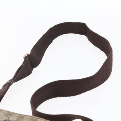 Gucci Zip Top Messenger Bag GG Coated Canvas, BEIGE, PVC, Shoulder bag