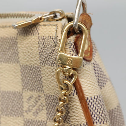 Louis Vuitton Eva Handbag Damier, WHITE, CANVAS, Shoulder bag