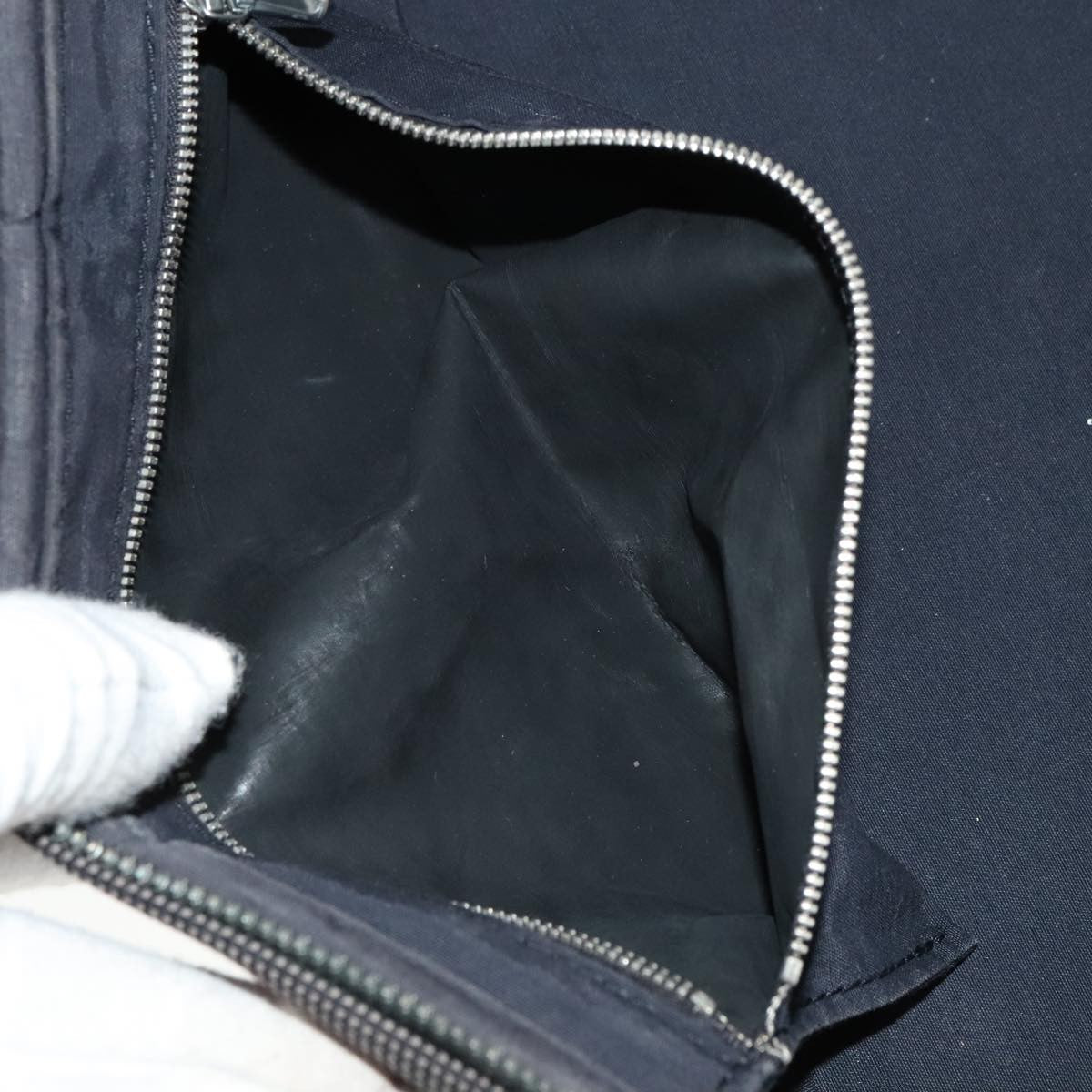 Hermes Vanity Herline Pouch Canvas, GRAY, CANVAS, Clutche & pouche