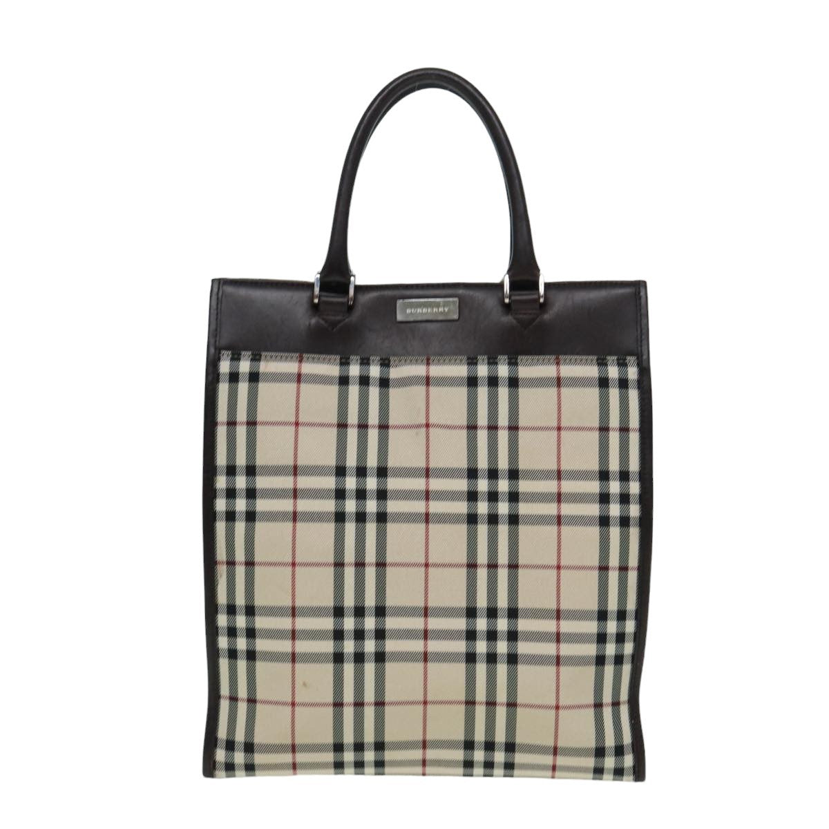 Burberry Nova Check Tote canvas check pattern, BEIGE, CANVAS, Tote bag