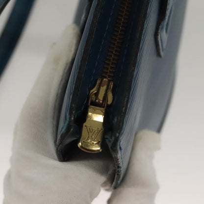 Louis Vuitton Saint Jacques Handbag Epi Leather, BLUE, LEATHER, Handbag