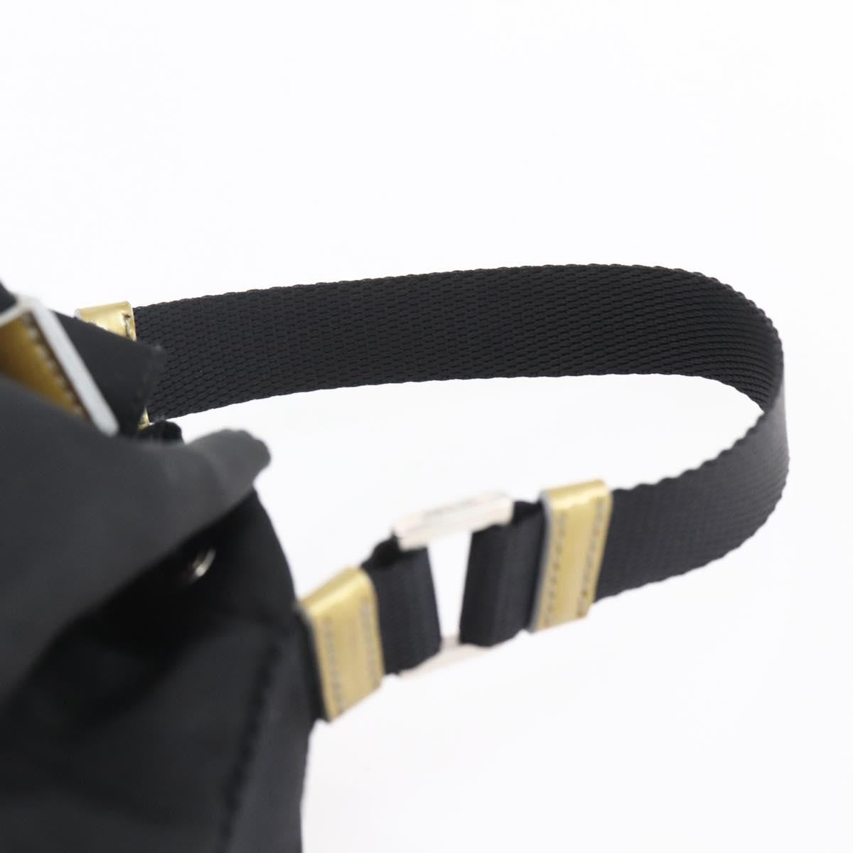 Prada Duet Drawstring Bucket Bag Tessuto, BLACK, NYLON, Handbag