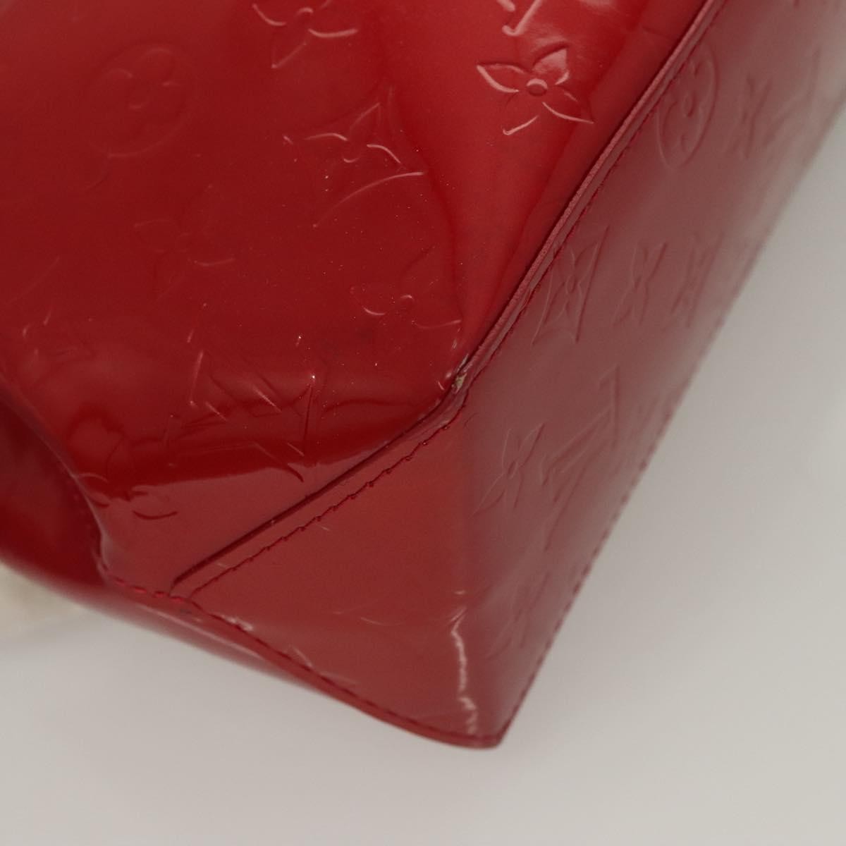Louis Vuitton Reade Handbag Monogram Vernis, RED, PATENT_LEATHER, Handbag