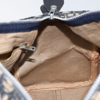 Christian Dior Vintage Trotter Boston Bag Diorissimo Canvas, NAVY, CANVAS, Handbag