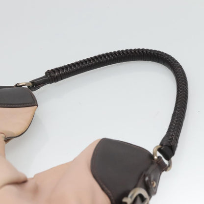 Salvatore Ferragamo Gancini Hobo Leather, BEIGE, LEATHER, Handbag