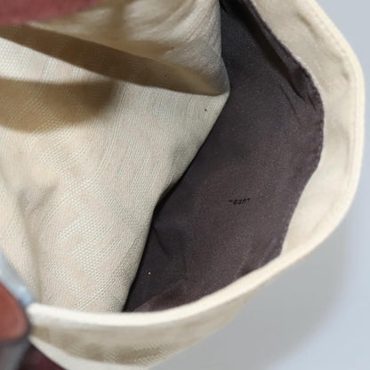 Fendi Vintage FF Belted Hobo Canvas, BEIGE, CANVAS, Shoulder bag