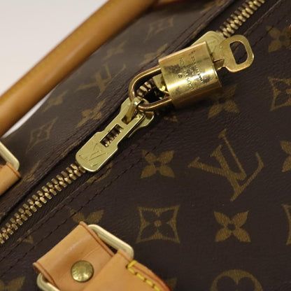 Louis Vuitton Keepall Bag Monogram Canvas, BROWN, CANVAS, Travel bag