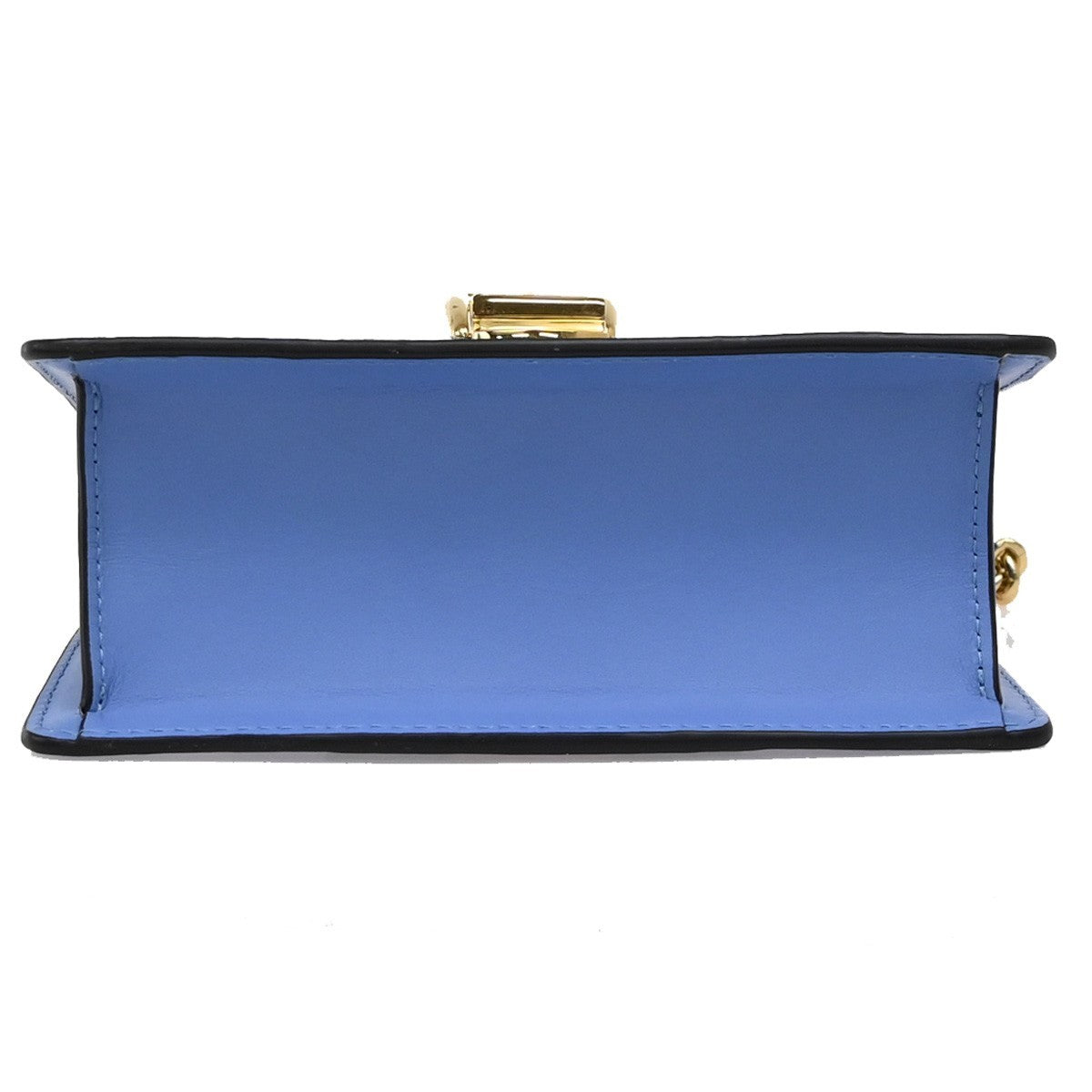Gucci Sylvie Shoulder Bag Leather, BLUE, LEATHER, Shoulder bag