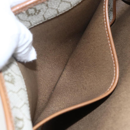 Christian Dior Vintage Honeycomb chain Canvas, BEIGE, CANVAS, Shoulder bag