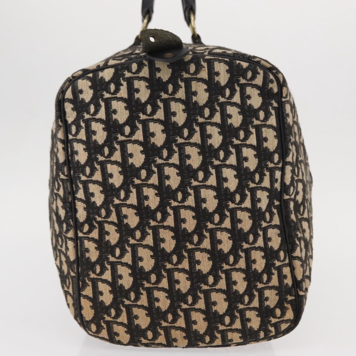 Christian Dior Vintage Trotter Boston Bag Canvas, BLACK, CANVAS, Travel bag
