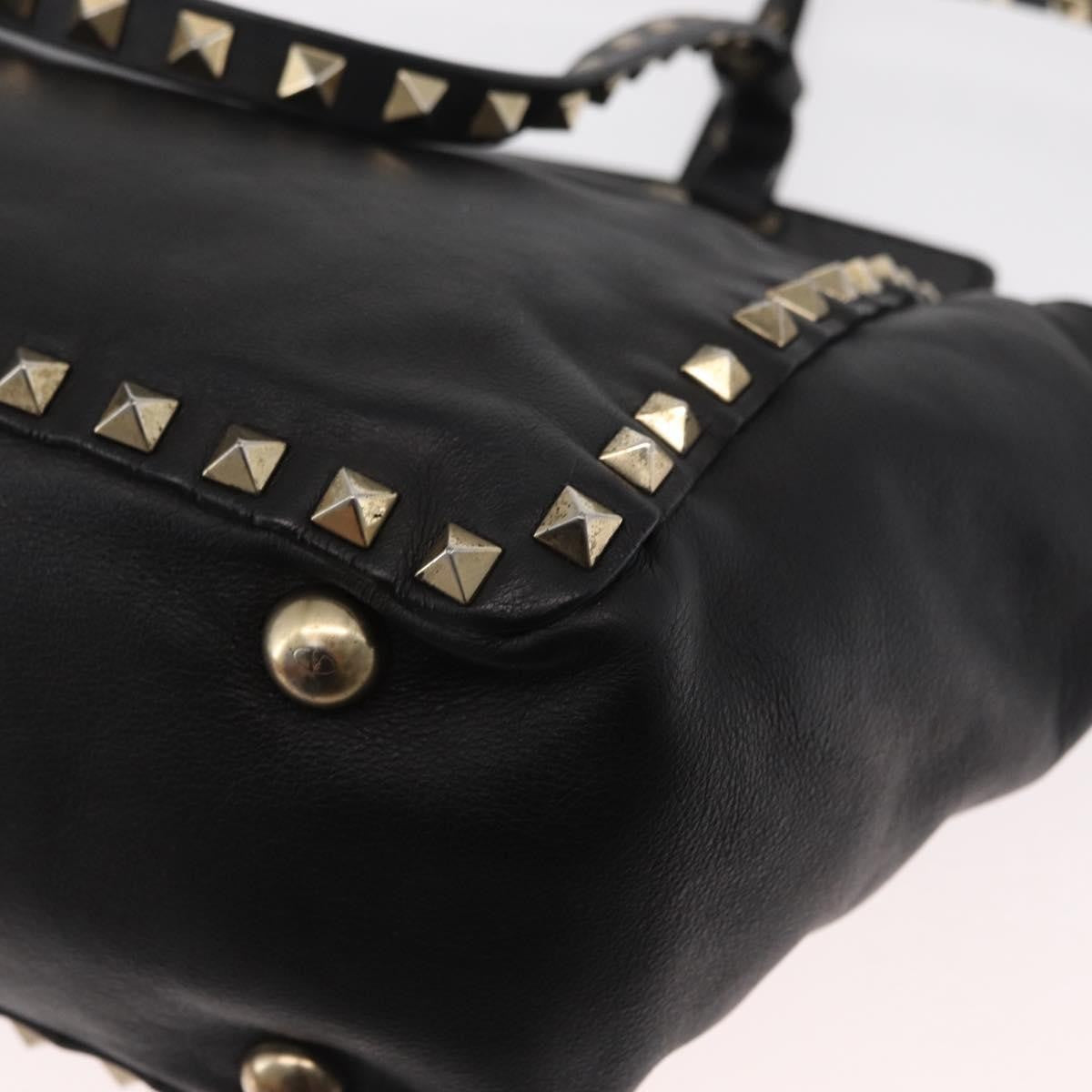 Valentino Garavani Rockstud Tote Soft Leather, BLACK, LEATHER, Tote bag