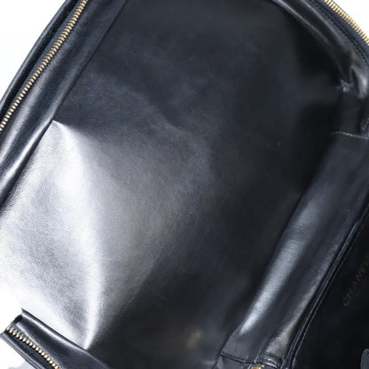 Chanel Vintage Timeless Vanity Case Caviar, BLACK, LEATHER, Toiletry Case