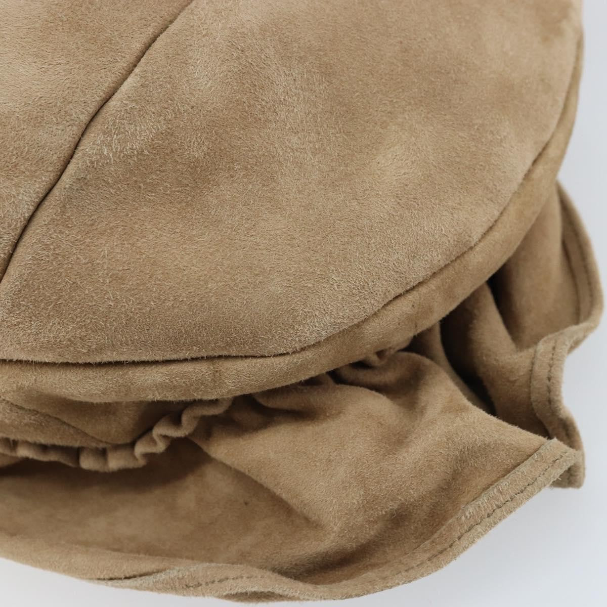 Saint Laurent Vintage Shoulder Bag Suede, BEIGE, SUEDE, Shoulder bag