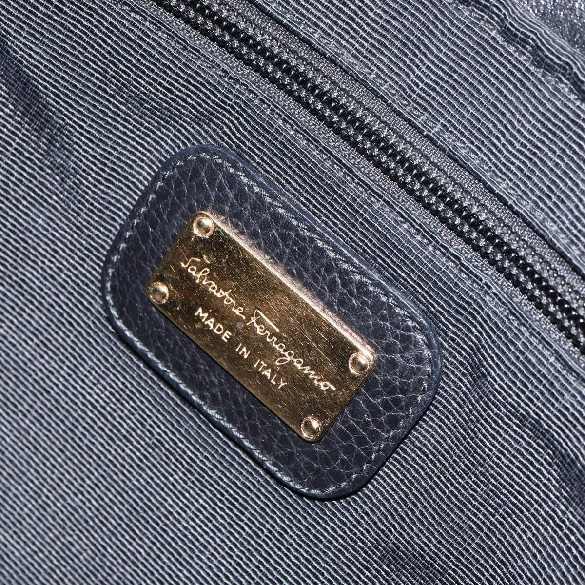 Salvatore Ferragamo Gancini Tote Leather, BLACK, LEATHER, Tote bag