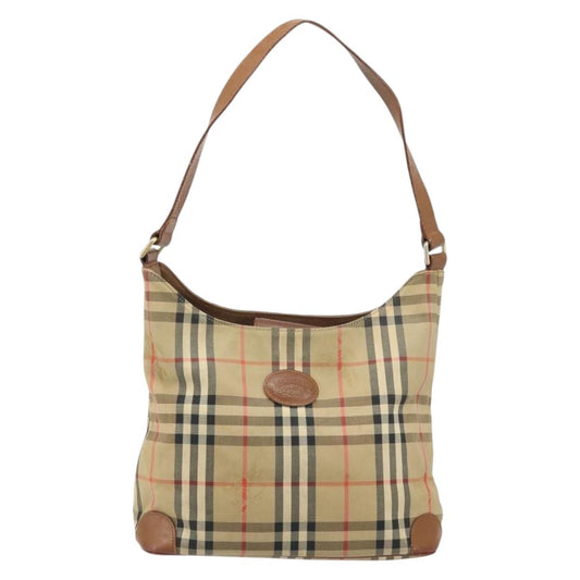 Burberry Nova check Shoulder bag Canvas and Leather, BEIGE, CANVAS, Shoulder bag