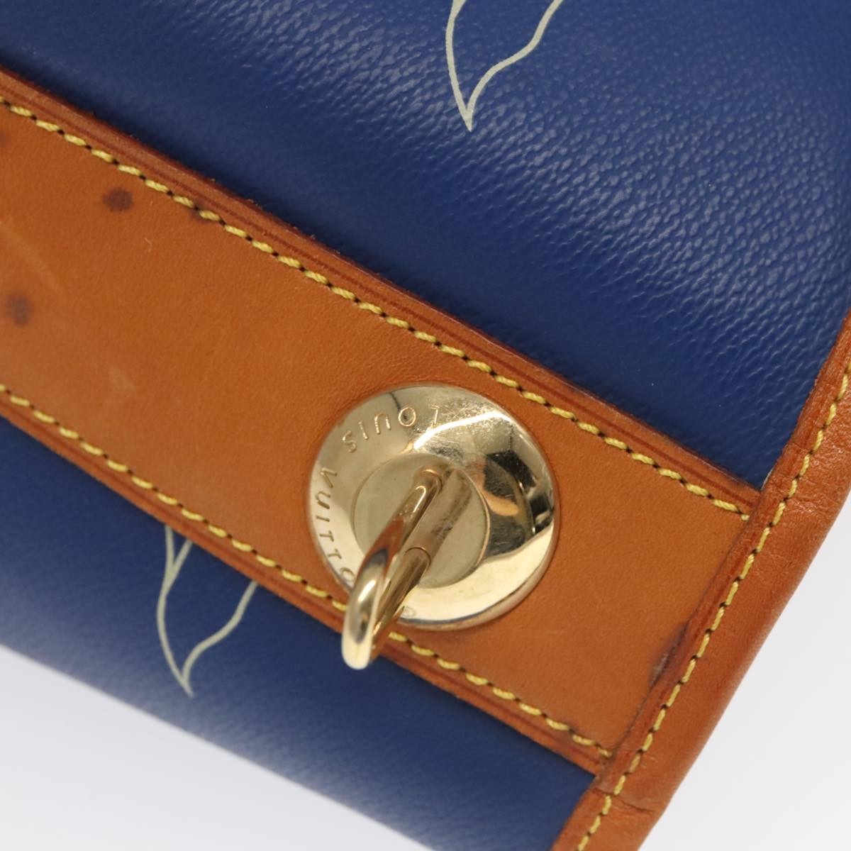 Louis Vuitton Cup Sac Marin Bandouliere Bag Coated Canvas, BLUE, CANVAS, Shoulder bag