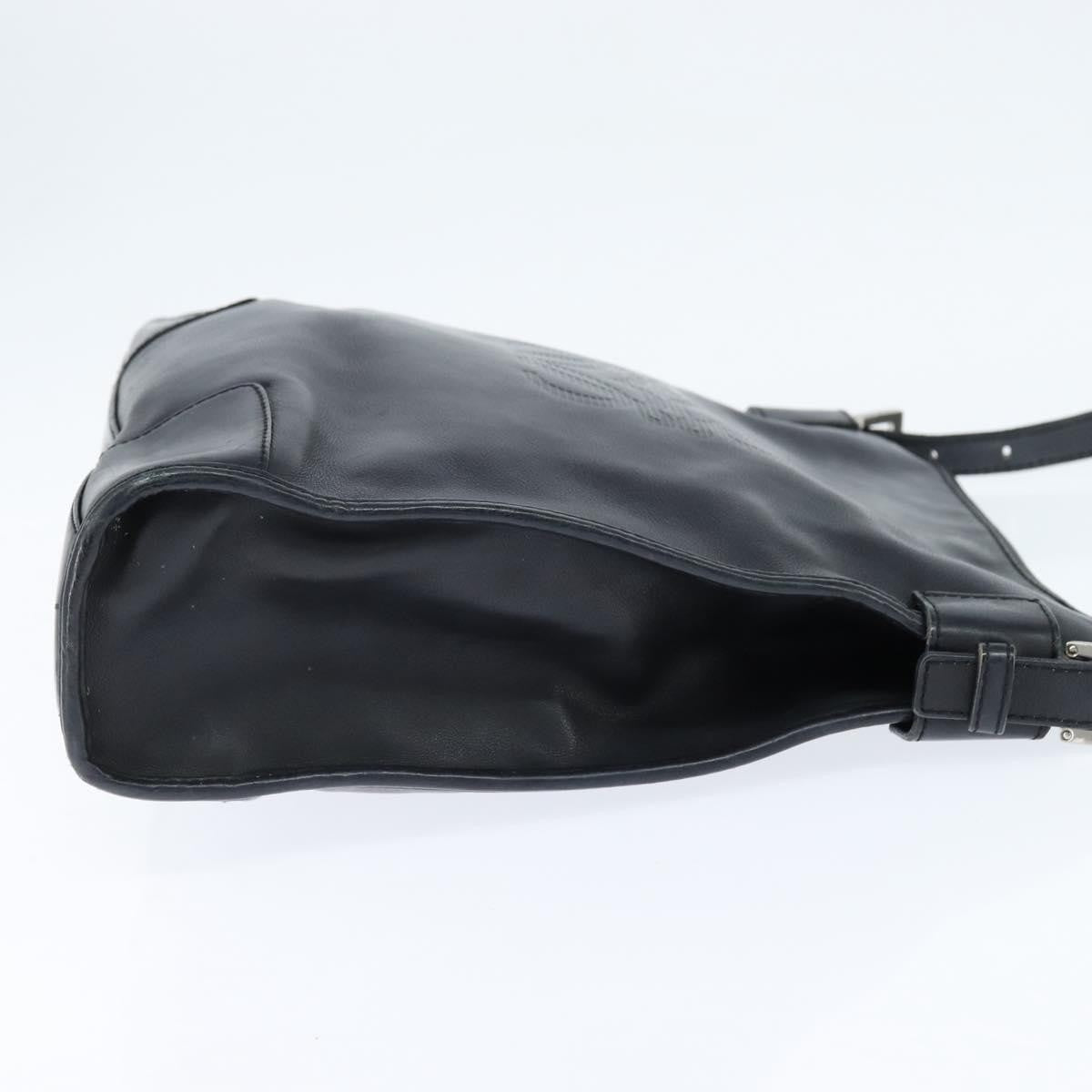 Loewe Anagram Shoulder Bag Leather, BLACK, LEATHER, Shoulder bag