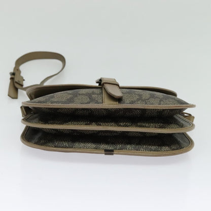 Saint Laurent Buckle Flap Crossbody Bag Canvas, BEIGE, CANVAS, Shoulder bag